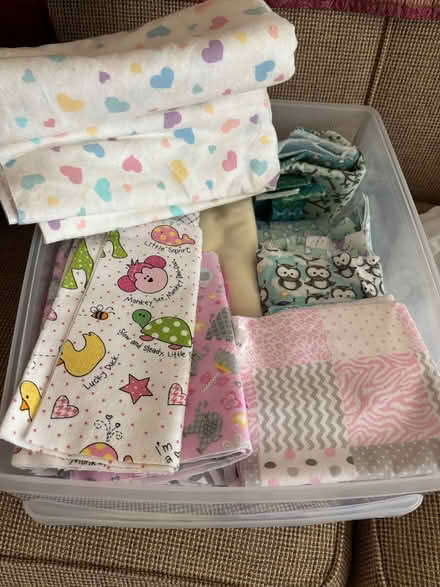 Photo of free Small box of quilt fabric scraps (Near Hobson/Woodridge Dr) #2