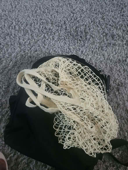 Photo of free women's Rucksack bag and net marks and spencer shopping bag (Haggerston E8) #1