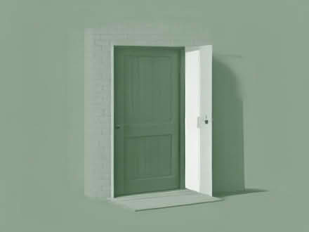 Photo of Wooden door for brick shed garden (Panshanger AL7) #1