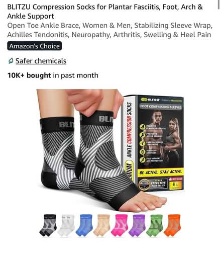 Photo of free Compression foot sleeves L/XL (Cedar Grove) #2