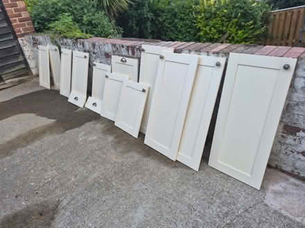 Photo of free Cream kitchen doors with brass handles (Horsforth LS18) #1
