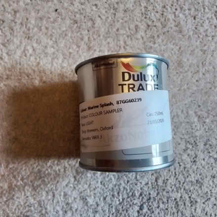 Photo of free DUCK EGG COLOUR EMULSION PAINT 250ml sample pot (Cricket Road OX4) #1