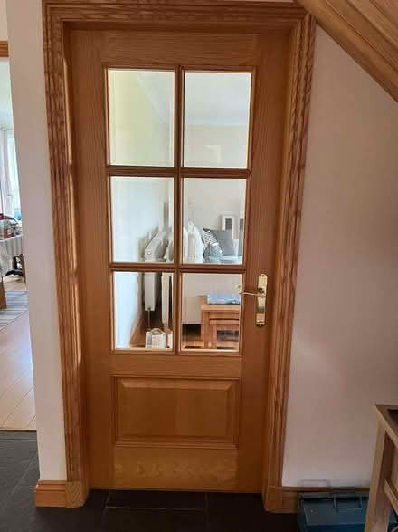 Photo of free Timber veneer solid core doors ( 610, 762, 840), brass (Keswick CA12) #2