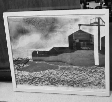 Photo of free Picture drawn with charcoal in white frame (West End LA3) #1