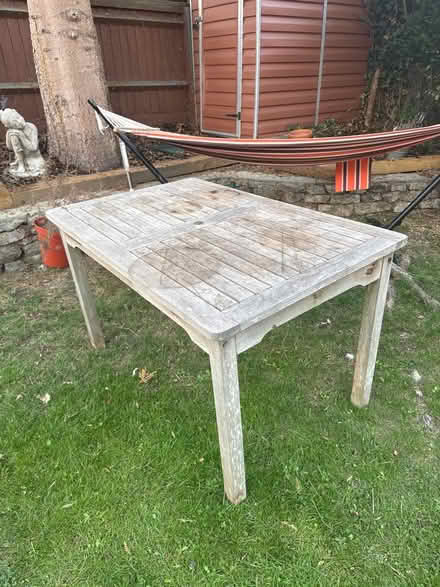 Photo of free Wooden garden table (Third acre rise, OX2) #1