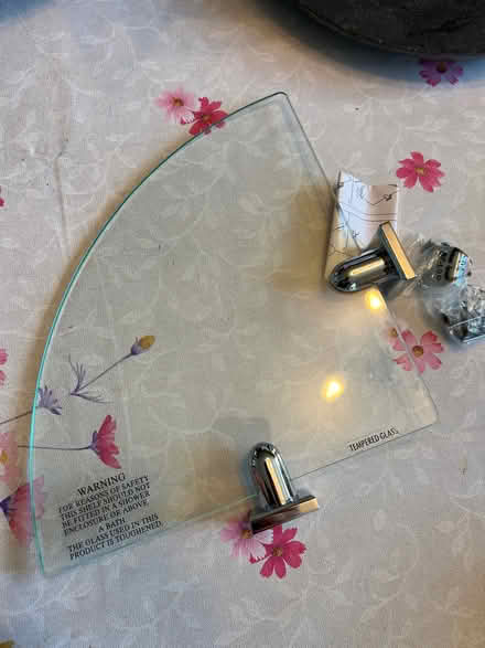 Photo of free Glass corner shelf (Croham CR2) #3
