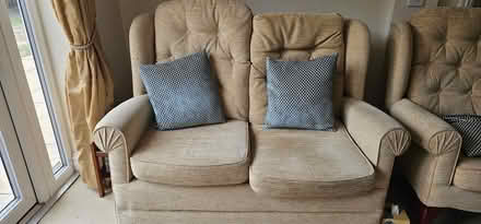 Photo of free Two seater settee plus single chairs and stool (Holyport SL6) #3