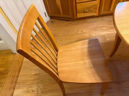 Photo of free Wooden kitchen table with chairs (Elm street opposite Aquavia rd) #1