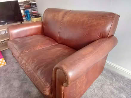 Photo of free Leather Sofa (Drum Brae EH4) #2