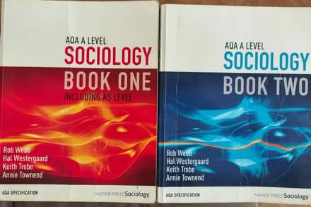 Photo of free AQA A Level Sociology Books 1 & 2 (Shirley CR0) #1