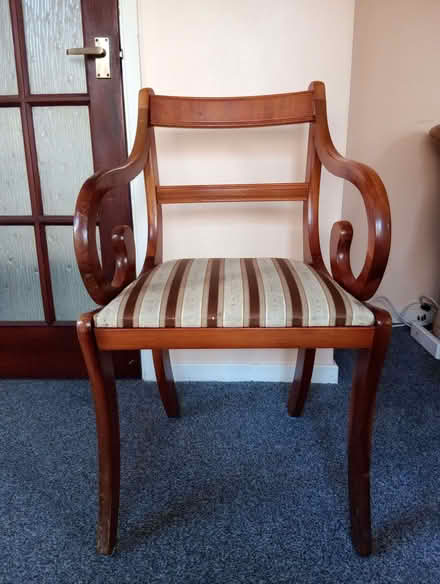Photo of free Three dining room chairs (Moreton Hall IP32) #2
