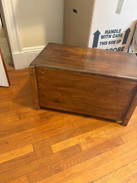 Photo of free Wooden toy chest (Belmont) #1