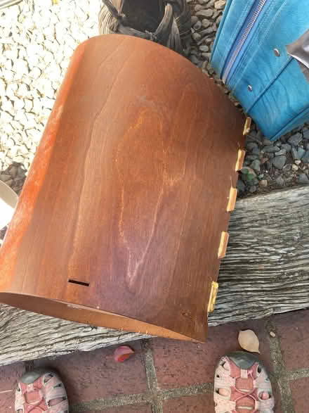 Photo of free Garbage pail like tree bark (Foothill Boulevard Cupertino) #1