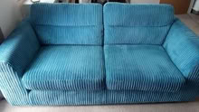 Photo of free Teal jumbo cord 3 seat sofa, smoke free pet free child (Hesketh Bank PR4) #2