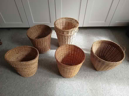 Photo of free Six assorted wicker baskets (Godalming GU7) #1