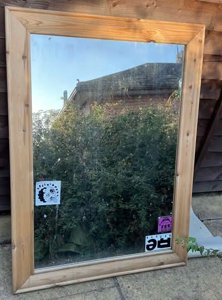 Photo of free Large mirror in pine frame (Whipton Exeter EX1) #1