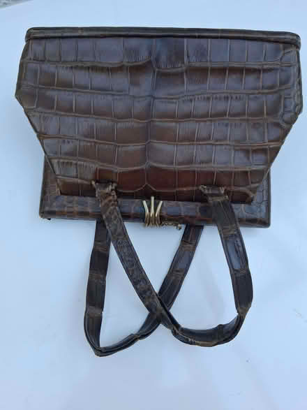 Photo of free Vintage brown crocodile handbag (Bernards Heath AL1) #1