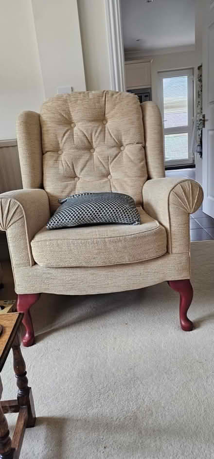 Photo of free Two seater settee plus single chairs and stool (Holyport SL6) #1