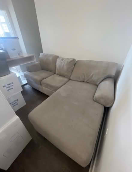 Photo of free Grey L shaped Leon Couch (Centre town) #1
