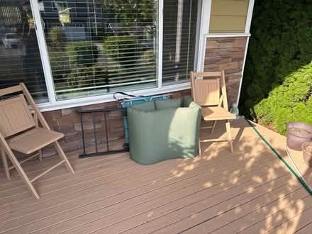 Photo of free Bed frame & lounge chair + padding (McCollum Park area) #2