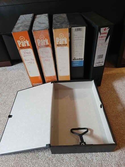 Photo of free Six Box Files (used) (Godalming GU7) #2