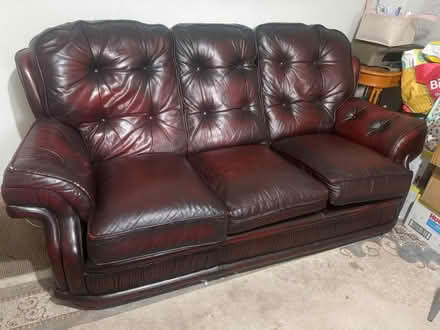 Photo of free Leather 3 seater (Birley moor S12) #3