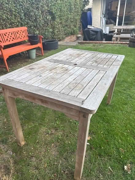 Photo of free Wooden garden table (Third acre rise, OX2) #2
