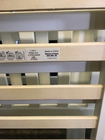 Photo of free Baby cot Mamas & Papas (Tolworth KT5) #2
