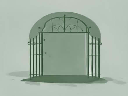 Photo of free Bow Top, Wrought Iron Style Metal Side Gate (Guilsfield SY21) #1