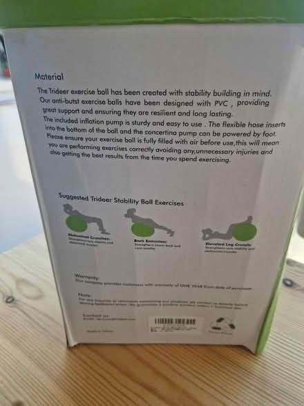 Photo of free Exercise ball (Se11 6bd) #2