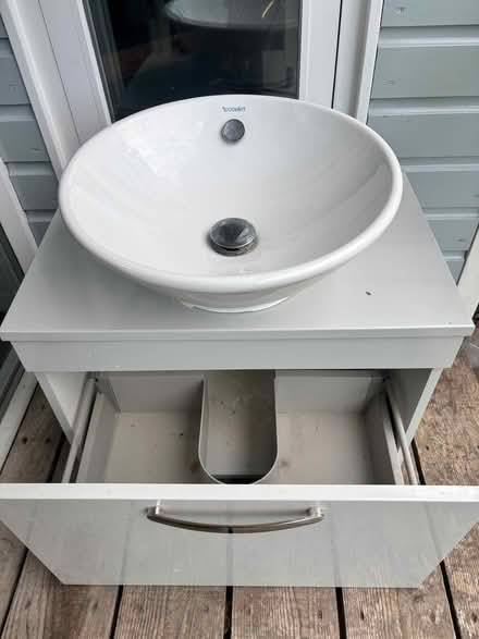 Photo of free Bathroom vanity unit and basin - both vgc (Gladestry HR5) #2