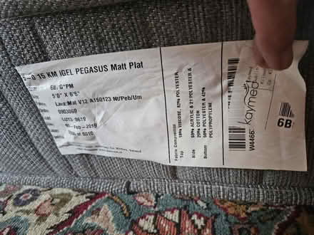 Photo of free Gel Mattress 5ft x 6ft 6" (Surrey Hills Cranleigh) #2