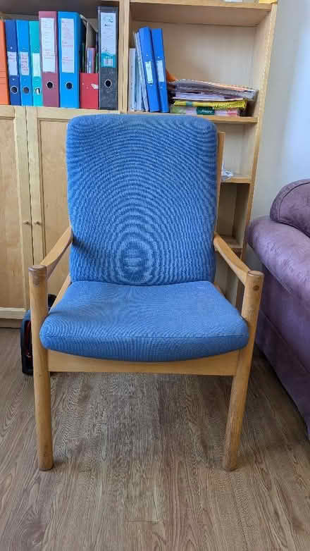Photo of free Blue High Backed Chairs (Central Lancaster LA1) #1