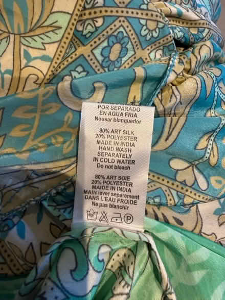 Photo of free Indian silk dress size 8-12 UK (Hampstead Heath) #4
