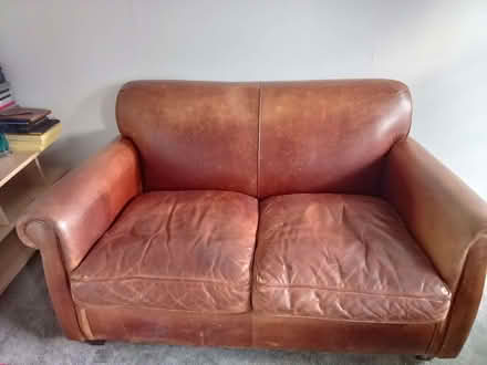 Photo of free Leather Sofa (Drum Brae EH4) #3