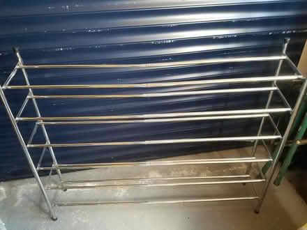 Photo of free Expandable chrome metal shoe rack (Emsworth PO10) #2