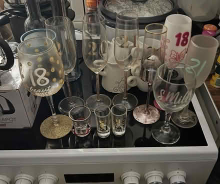 Photo of free Birthday age drinking glasses (Woodberry Down Estate N4) #2