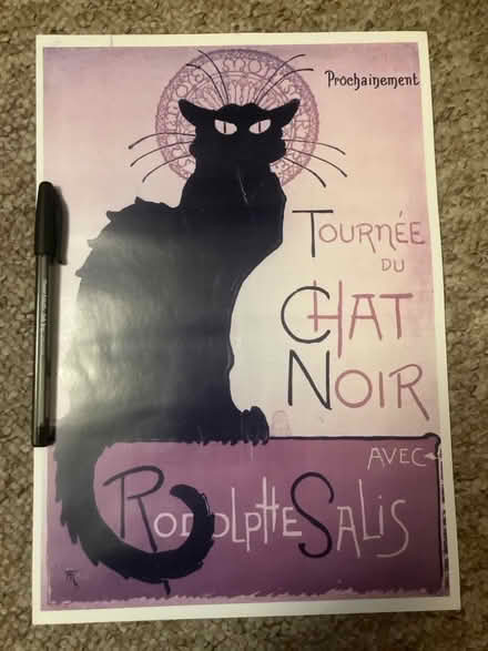 Photo of free Black cat print (Surbiton KT5) #1