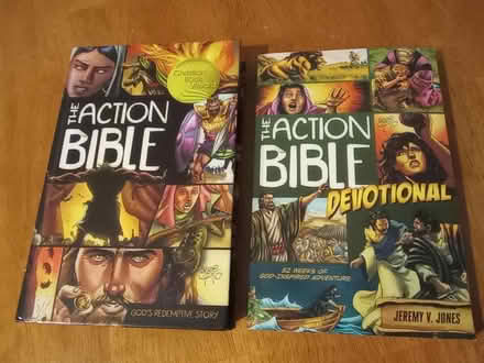 Photo of free pet supplies, Kids Bible, coin book (55th & Main) #3