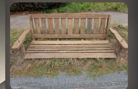 Photo of free Wooden porch swing (Lexington. Near center.) #1