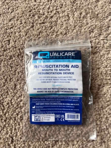 Photo of free Portable Mouth shield for first aid (Caversham RG4) #2