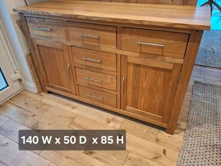 Photo of free Solid oak unit (North Lancing BN15) #1