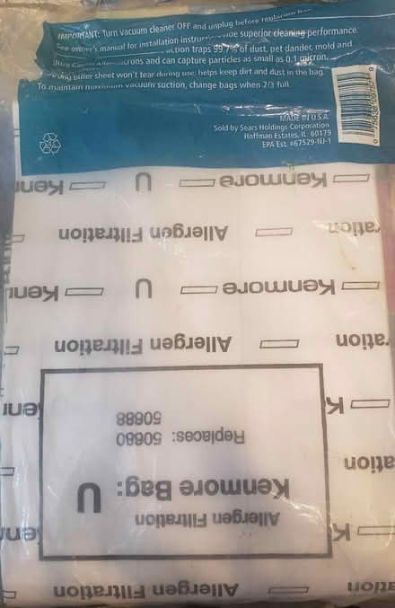 Photo of free Kenmore VacBags Fits U (Middletown) #2