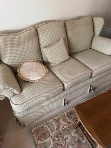 Photo of free 3 seater 2 chairs footstool (Ossett WF56GF) #2
