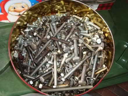 Photo of free Two Large Tins of Nuts and Bolts . (Ferndale DY11) #1
