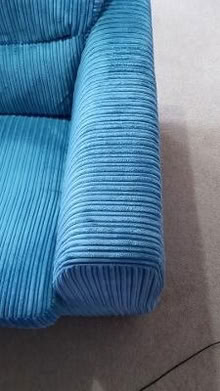 Photo of free Teal jumbo cord 3 seat sofa, smoke free pet free child (Hesketh Bank PR4) #4