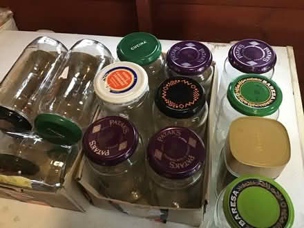 Photo of free Clean glass jars with lids various sizes (Five Oak Green TN12) #1