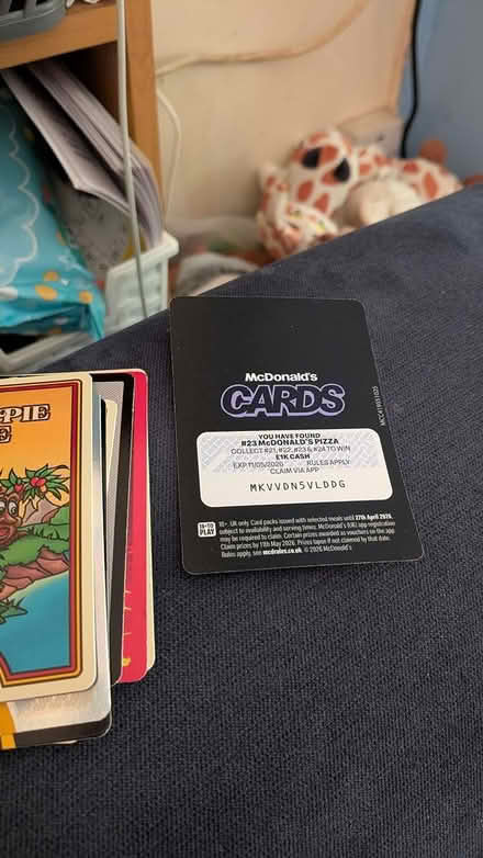 Photo of free McDonald's cards (NN3 8XJ) #2