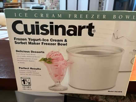 Photo of free Cuisinart freezer bowl (Lee’s Hill - Turnberry East) #1