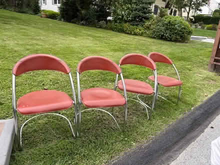 Photo of free Leather and chrome chairs (White Plains, NY) #1